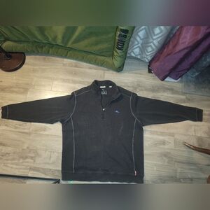 Tommy Bahama Black Half-Zip Men's Sweater